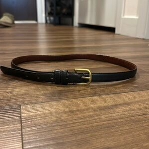 Vintage Coach Black Calfskin Leather Belt Brass Buckle Women’s size medium